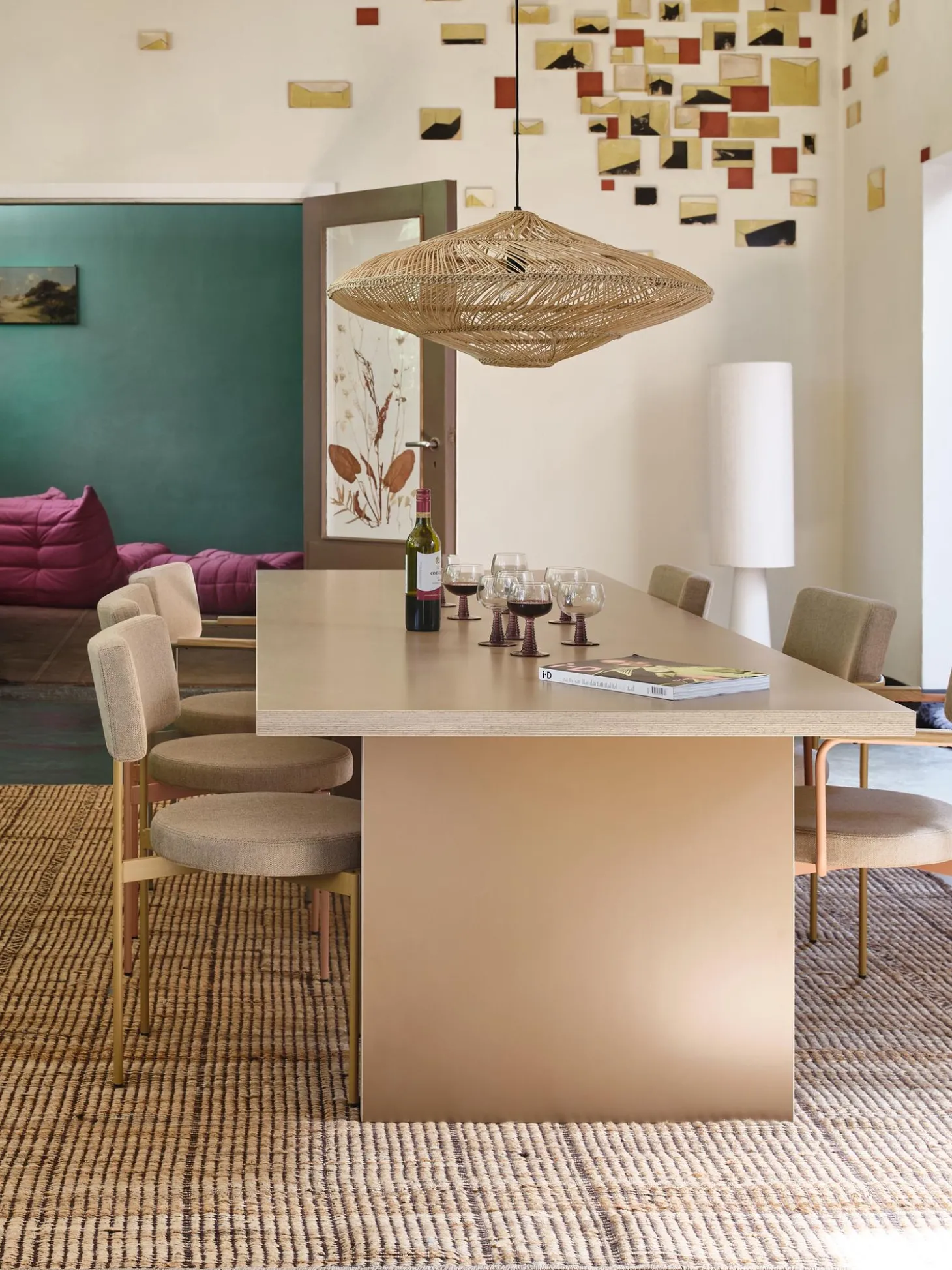 Mesa De Comedor Hanga, 220 X 90 Cm