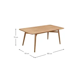 Mesa De Comedor Para Exterior De Madera De Acacia Malmo