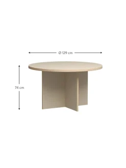 Mesa De Comedor Redonda Cirkel, O 129 Cm
