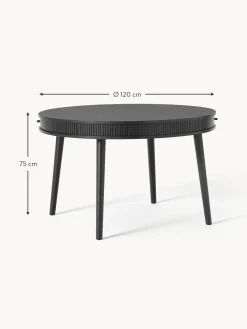Mesa De Comedor Redonda Calary, Con Espacio De Almacenamiento