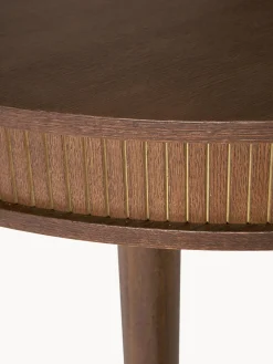 Mesa De Comedor Redonda Calary, Con Espacio De Almacenamiento