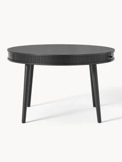 Mesa De Comedor Redonda Calary, Con Espacio De Almacenamiento