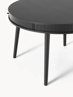 Mesa De Comedor Redonda Calary, Con Espacio De Almacenamiento