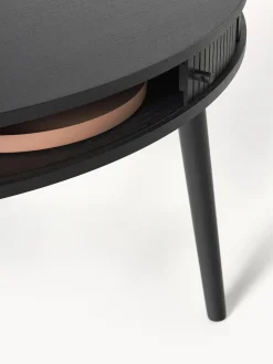 Mesa De Comedor Redonda Calary, Con Espacio De Almacenamiento