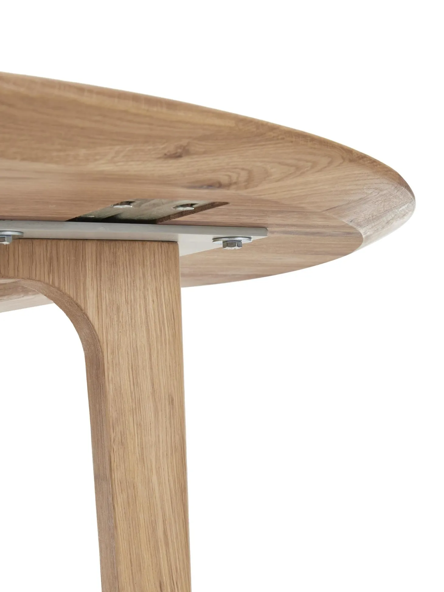 Mesa De Comedor Redonda De Madera De Roble Maciza Archie, O 110 Cm
