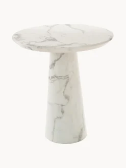 Mesa De Comedor Redonda En Aspecto Marmol Disc