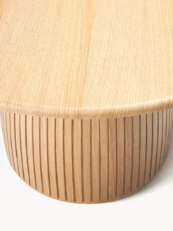 Mesa De Comedor Redonda En Roble Nelly, Tamanos Diferentes