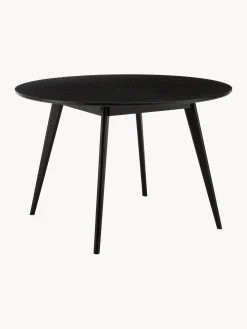 Mesa De Comedor Redondan De Madera De Caucho Yumi, O 115 Cm