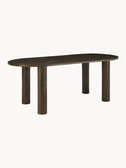 Mesa Ovalada De Madera De Mango Grow