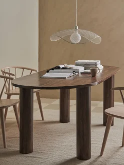 Mesa Ovalada De Madera De Mango Grow