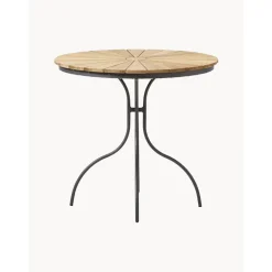 Mesa Redonda Para Balcon Hard & Ellen, Tablero De Madera De Teca