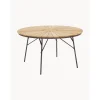 Mesa Redonda Para Exterior De Madera De Teca Hard & Ellen, Tamanos Diferentes
