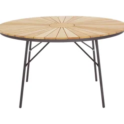 Mesa Redonda Para Exterior De Madera De Teca Hard & Ellen, Tamanos Diferentes