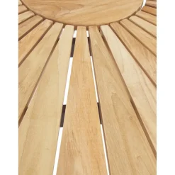 Mesa Redonda Para Exterior De Madera De Teca Hard & Ellen, Tamanos Diferentes