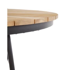Mesa Redonda Para Exterior De Madera De Teca Hard & Ellen, Tamanos Diferentes