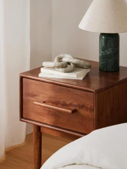 Mesilla De Noche De Madera De Mango Paul