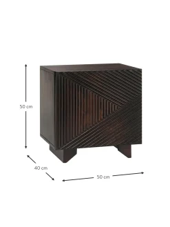 Mesilla De Noche De Madera De Mango Maciza Louis