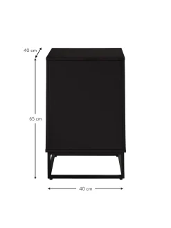 Mesilla De Noche De Madera Con Puerta Lyckeby