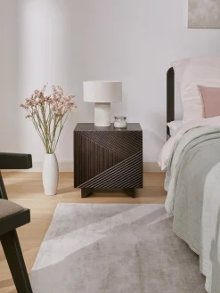 Mesilla De Noche De Madera De Mango Maciza Louis