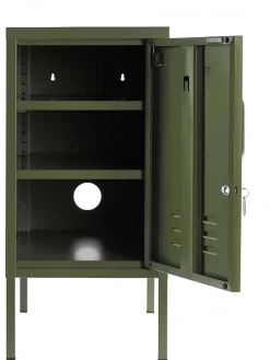 Mesilla De Noche Taquilla De Metal The Shorty, Con Abertura A La Izquierda O Derecha