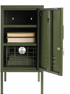 Mesilla De Noche Taquilla De Metal The Shorty, Con Abertura A La Izquierda O Derecha