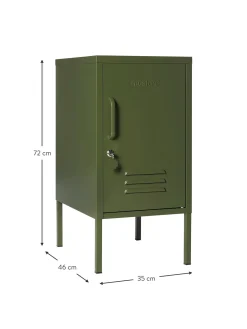 Mesilla De Noche Taquilla De Metal The Shorty, Con Abertura A La Izquierda O Derecha