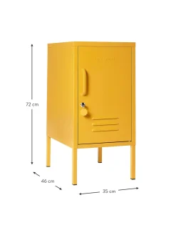 Mesilla De Noche Taquilla De Metal The Shorty, Con Abertura A La Izquierda O Derecha