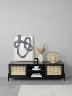 Mueble De Tv Con Tejido Vienes Vienna