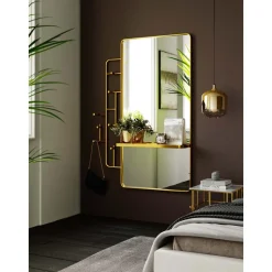 Perchero De Pared Con Espejo Tristan