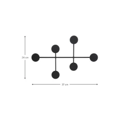 Perchero De Pared De Acero Afternoon