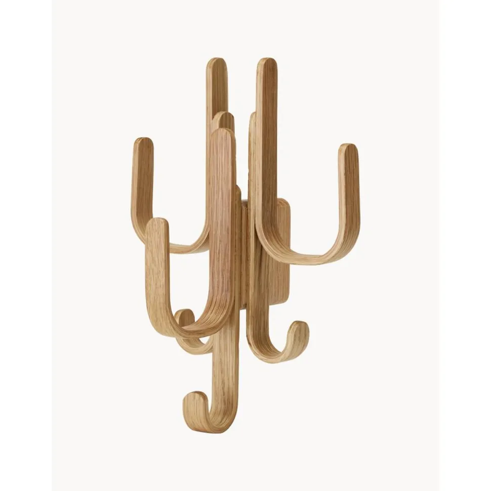 Perchero De Pared De Madera De Roble Woody