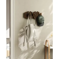 Perchero De Pared De Madera De Pino Picket