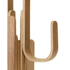 Perchero De Pared De Madera De Roble Woody
