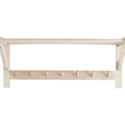 Perchero De Pared De Madera De Pino Cole