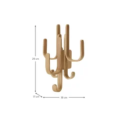 Perchero De Pared De Madera De Roble Woody