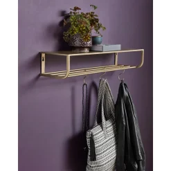 Perchero De Pared De Metal Shelf