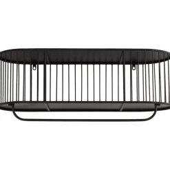 Perchero De Pared De Metal Con Estante London