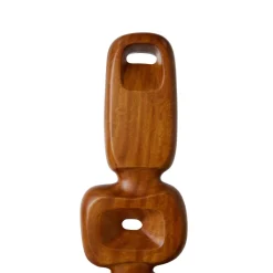 Pieza Decorativa Grande Artesanal De Madera De Teca Ornament