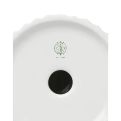 Portavelas De Porcelana Con Relieves Tura