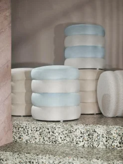 Puf De Terciopelo Alto