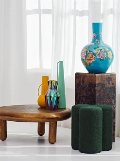 Puf En Tejido Boucle Clover