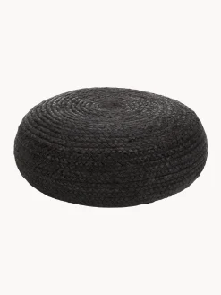 Puff Artesanal De Yute Bono, Estilo Boho