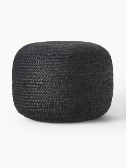 Puff Artesanal De Yute Bono, Estilo Boho