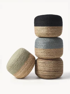 Puff Artesanal De Yute Bono