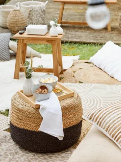 Puff Artesanal De Yute Bono