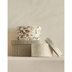 Set De Cajas Rose, 3 Uds.