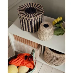 Set De Cestas Artesanales De Jacinto De Agua Polly, 3 Uds.