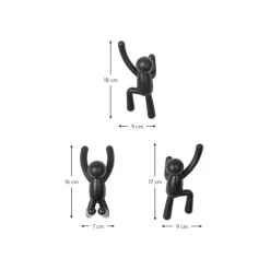 Set De Colgadores De Diseno Buddy, 3 Uds.