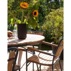 Set De Comedor Para Exterior De Madera Teca Ellen, 5 Pzas.