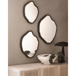 Set De Espejos De Pared Con Forma Organica Bello, 3 Uds.